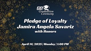68th Graduation Ceremony: Pledge of Loyalty | Silvestre Elementary School