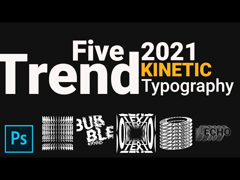 5 Trend Kinetic Typography in Adobe Photoshop CC