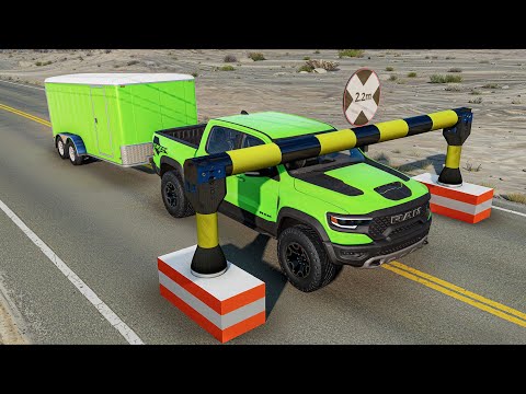 Cars vs Width Restriction #2 BeamNG Drive Challenge Ends in Total Destruction!