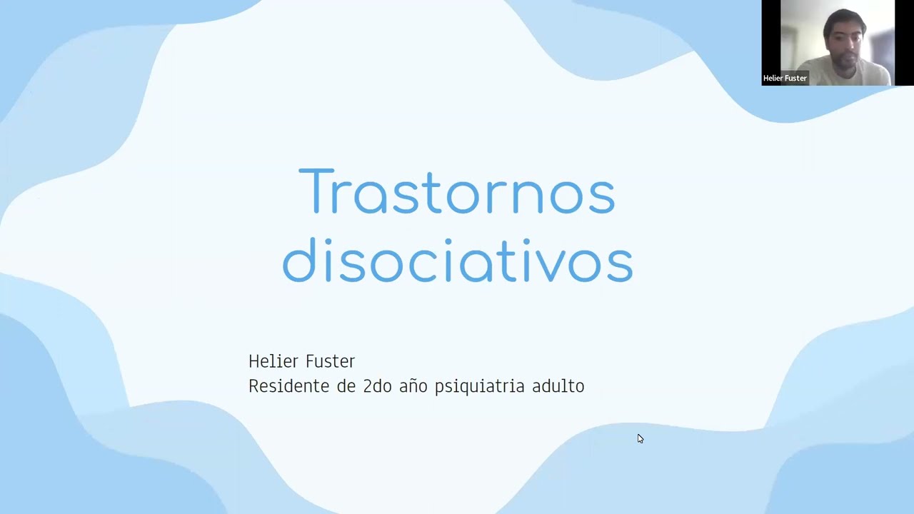 Trastornos disociativos: Despersonalización, desrealización, amnesia y fuga disociativa.