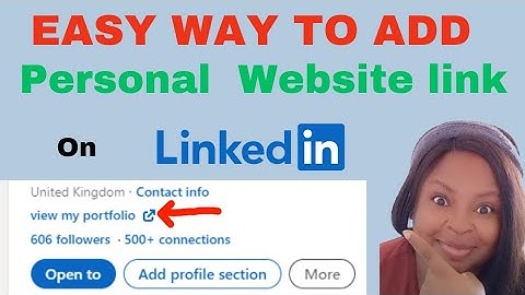 How to add personal website to LinkedIn profile | How to add portfolio link to LinkedIn profile