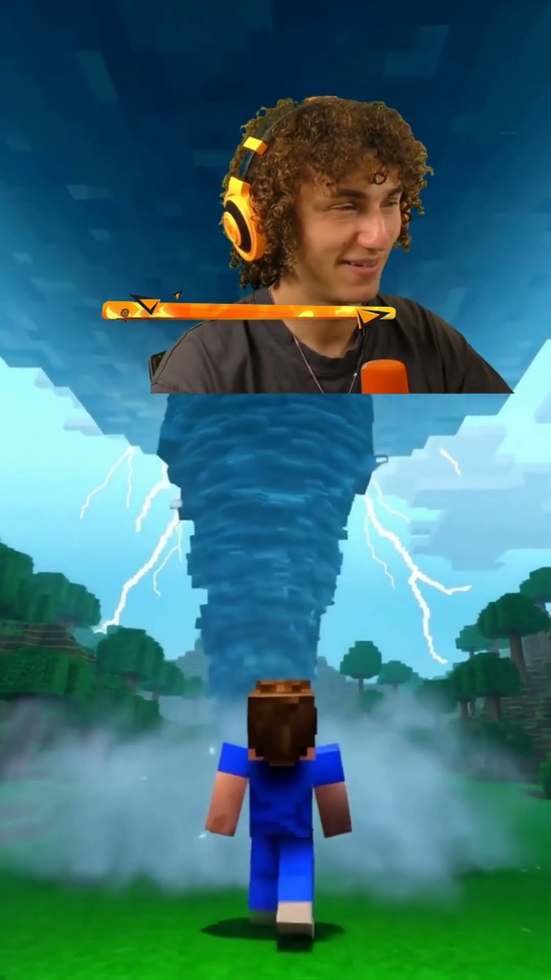 Minecraft Player vs Aggressive STORM!?