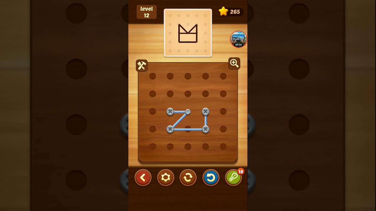 line puzzle string art pine level 12