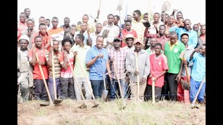 MAGU VIONGOZI WASHIRIKI NGUVU KAZI UZINDUZI WA UJENZI SHULE MPYA TATU KISESA