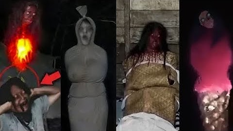 7 PENAMPAKAN HANTU KUNTILANAK TERSERAM DAN SOSOK POCONG MENEGEJAR | PENAMPAKAN TERSERAM DAN TERJELAS