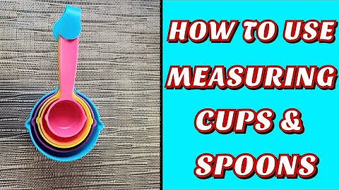 How to use measuring Cups & Spoons : Lyne & Beauty