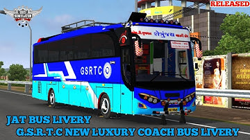 DOWNLOAD GSRTC NEW LUXURY COACH BUS LUXURY FOR BUS SIMULATOR INDONESIA V3.7.1 #bussidmods