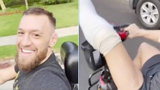 Conor - I'm getting an unbreakable titanium leg I'm gonna be like Arnie in terminator 2