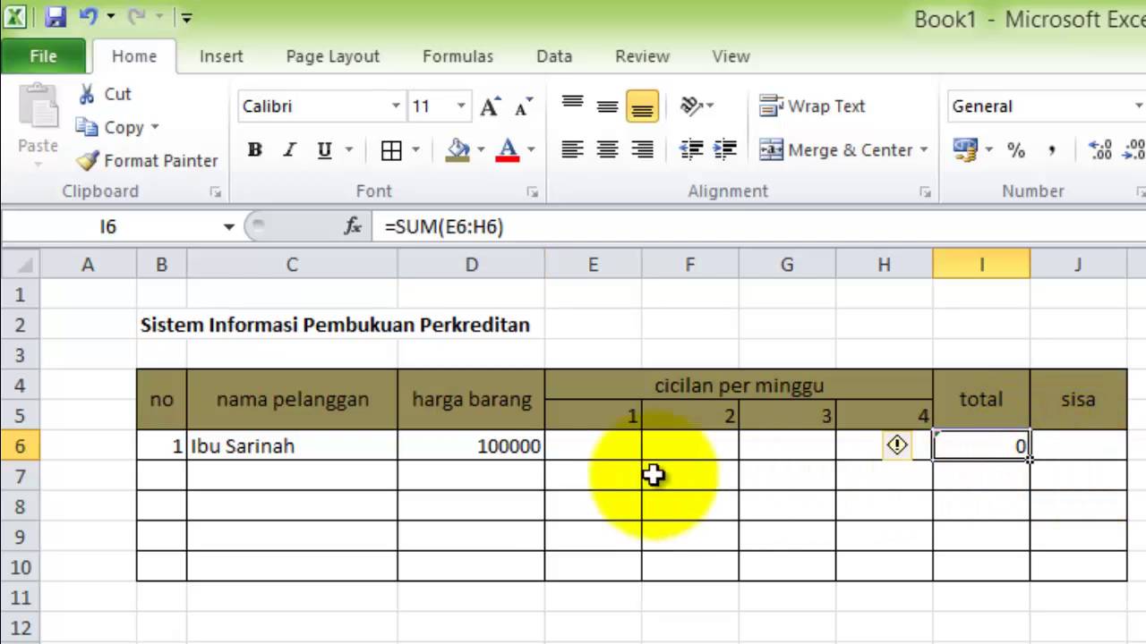 aplikasi pembukuan excel