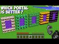 Which MOB PORTAL IS BETTER in Minecraft ? CHOOSE BEST PORTAL !