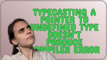 Typecasting a pointer to undefined type doesn