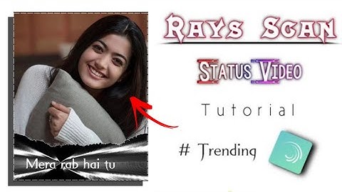 How to Make Rays Scan Text Animation status video | status video kaise banaye | YB UNIQ