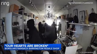 Video shows burglars ransack luxury resale shop in Barrington, IL
