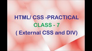HTML css Practical 6