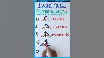 number of triangle puzzle 1 l #shorts l math tricks l maths tricks l short tricks