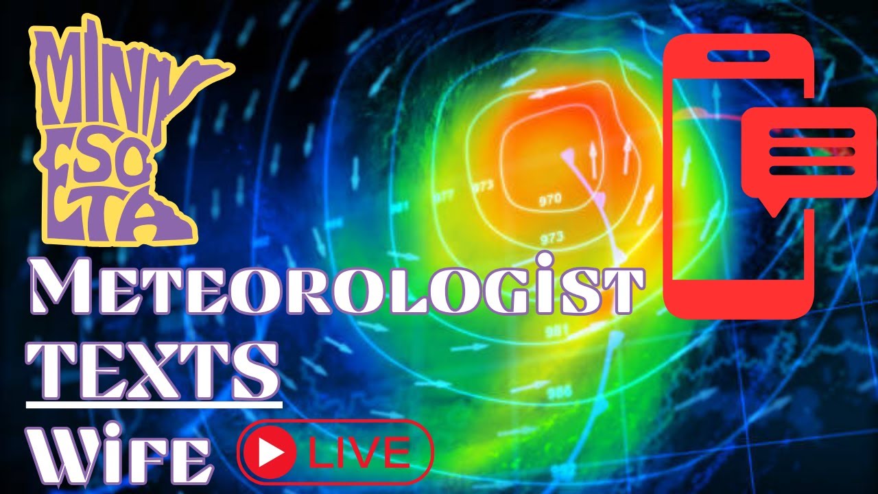 Weather Man Texts Wife LIVE Druing Emergency