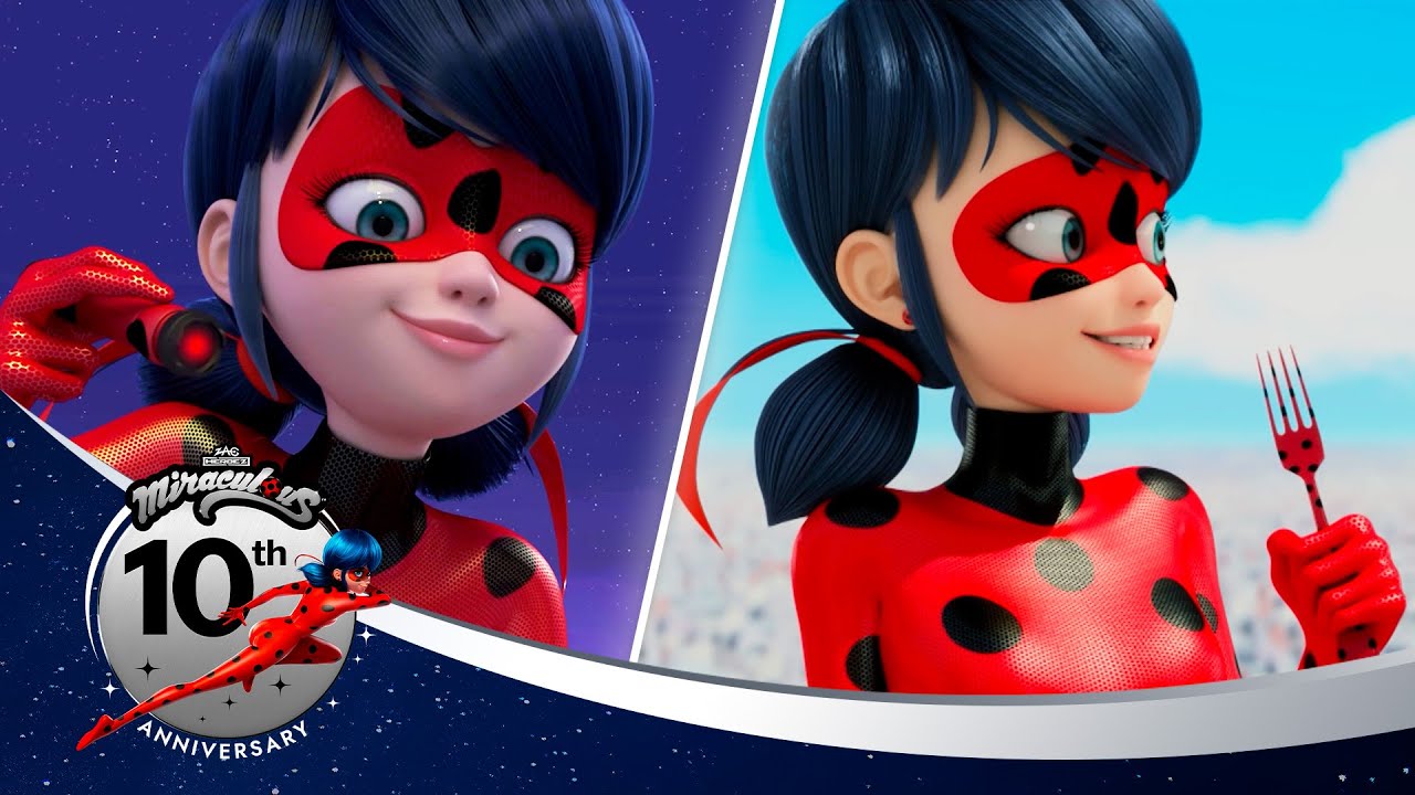 ЛЕДИ БАГ И СУПЕР-КОТ | 🔝 СУПЕР-ШАНС 🐞 | 10 лучших моментов | 10-летний юбилей 💫