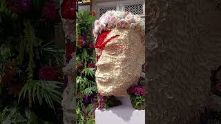 David Bowie made out of flowers for Chelsea in Bloom for 2026#davidbowie #london