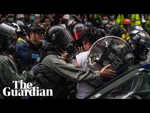 Hong kong police fire teargas as thousands rally against China's new security law