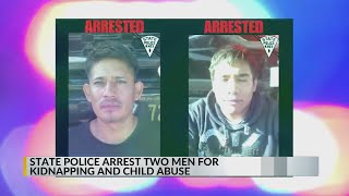 2 men arrested, charged with child abuse and kidnapping after NMSP encounter