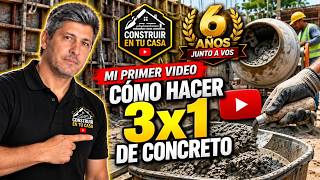 MY FIRST VIDEO after 6 YEARS 😱 | How to make 3x1 CONCRETE