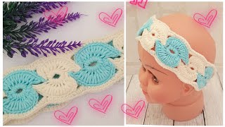 💝Шикарная😍Несложная Повязка На Голову Вязаная Крючком 👌 Crochet Headband