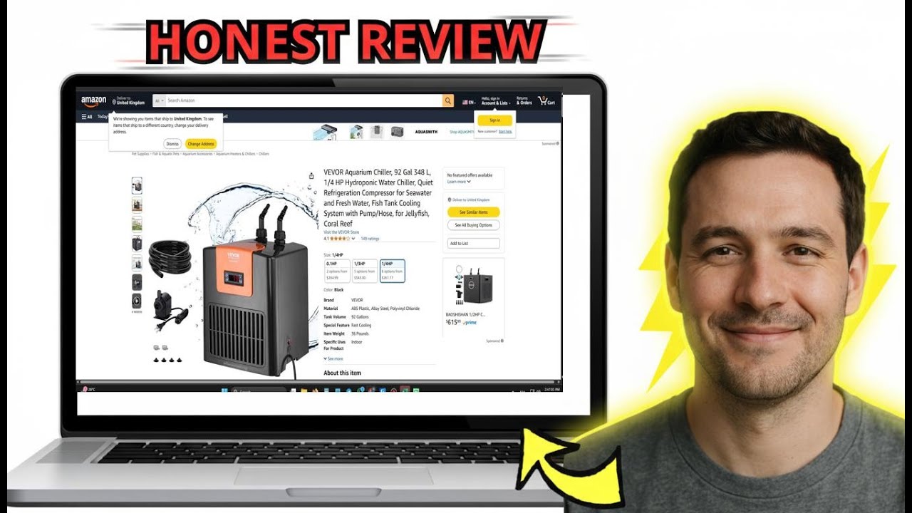 Vevor Aquarium Chiller Review 2025 Cheap Marine Tank Cooler Pros Cons