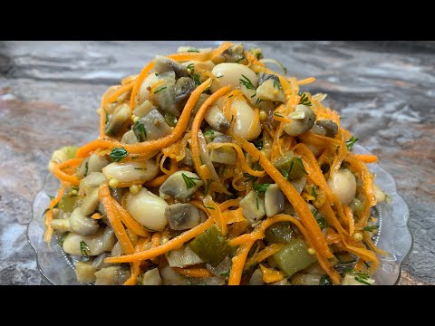 Простой но очень вкусный ,сытный салат. Подойдёт как на каждый день ,так и на праздничный стол.