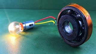 Electric New Technology Free Energy Generator Homemade Self Running With Flywheel Using DC Motor