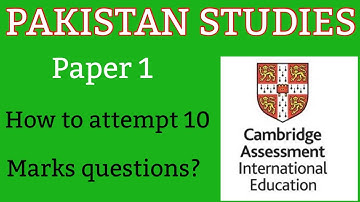 PAKISTAN STUDIES For O