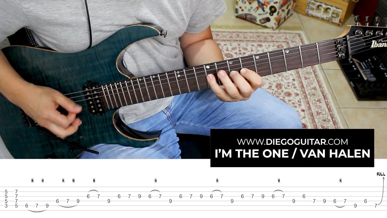 I'm The One Guitar Solo Lesson - Van Halen - With TAB
