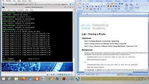 Lab 5.1.5- tracing a route