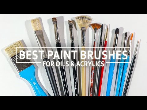 12 Best Acrylic Paint Brushes for Novice & Experienced Acrylic Painters