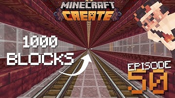 I Built an AUTOMATIC TUNNEL BORE In The Create Mod! | Minecraft Create Mod Ep. 50