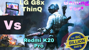Lg G8x ThinQ vs Redmi K20 Pro | Gaming and Speed test | Flipkart Big billion day Sale | SD 855