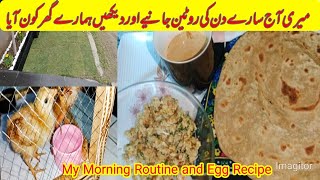 My morning routine | Egg Recipe | Travelling | what I did the whole day |