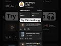 Try this audio 🎧