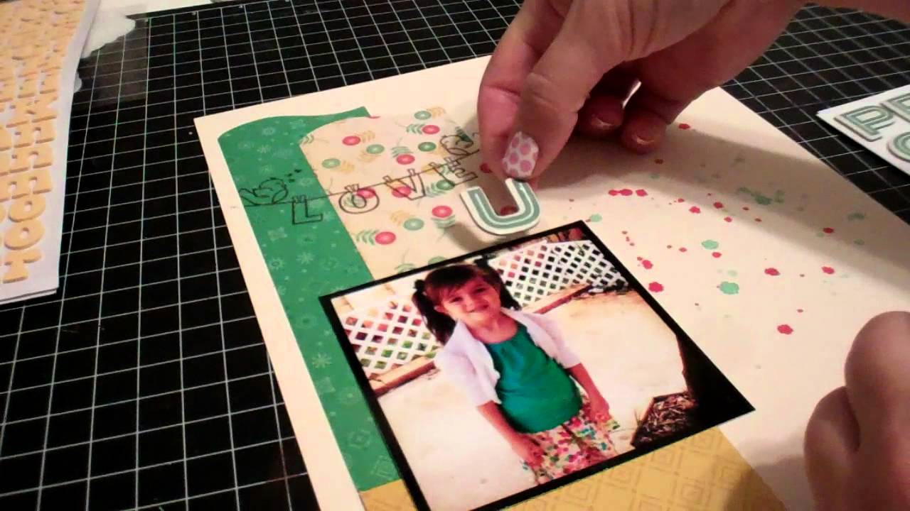 Dolled Up-Start to Finish Scrapbook Page