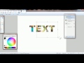 EASY paint dot net  image inside text   no plug-in needed