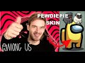 I made Pewdiepie and MrBeast a Skin in Among Us