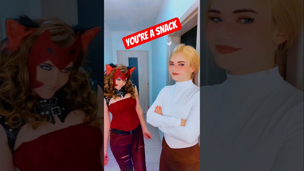 I went to the fridge to get a snack | Catra & Adora @nikkihatsunecosplay #cosplay #shorts