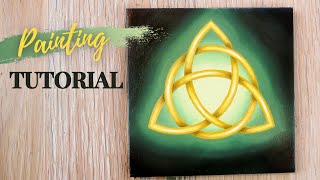 How to paint a TRIQUETRA (Trinity Knot) | Easy Step by Step Tutorial