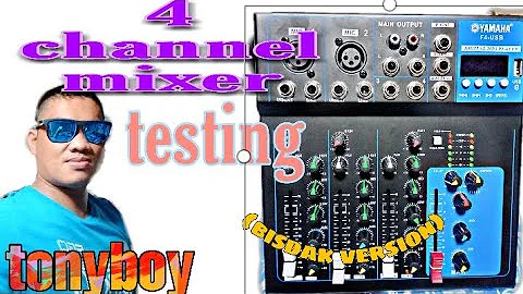 4 channel yamaha mixer unboxing & testing(2)