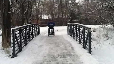 Glidesaddle Segway Seat in snow