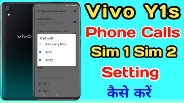 How To Vivo Y1s Phone Calls Ask Every Time Setting ll How To Manage Sim1 Sim 2 Call Setting Vivo Y1s