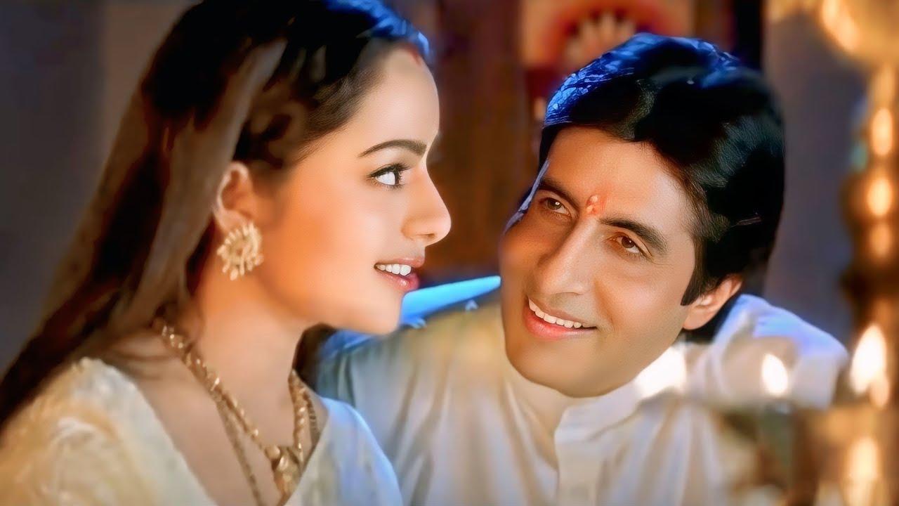 Kore Kore Sapne Mere - 4K Video | Amitabh Bachchan & Soundarya | Sooryavansham | 90's Romantic Song Kore Kore Sapne Mere - 4K Video | Amitabh Bachchan & Soundarya | Sooryavansham | 90's Romantic Song