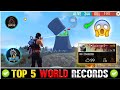 TOP 5 WORLD RECORD OF FREE FIRE⚡⚡- Garena Free Fire max [part 25]