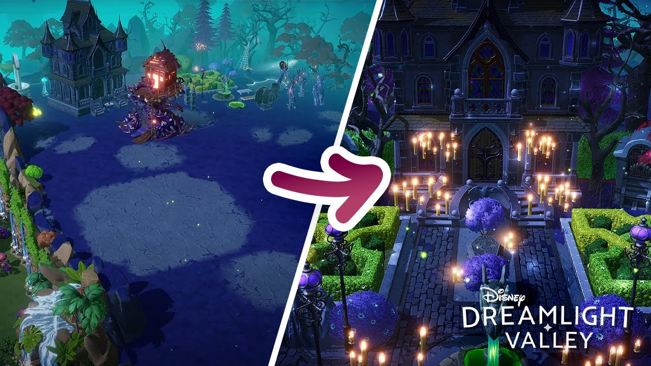 Transforming the Masquerade Gothic Manor into a Grand Gothic Estate | Disney Dreamlight Valley