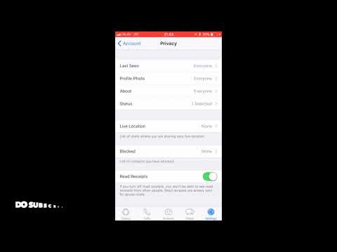 HOW TO ENABLE OR DISABLE READ RECEIPTS IN WHATSAPP IOS