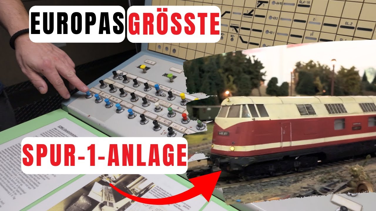 Die größte Spur-1-Anlage Europas, 2025 + originale Fotos 🚂